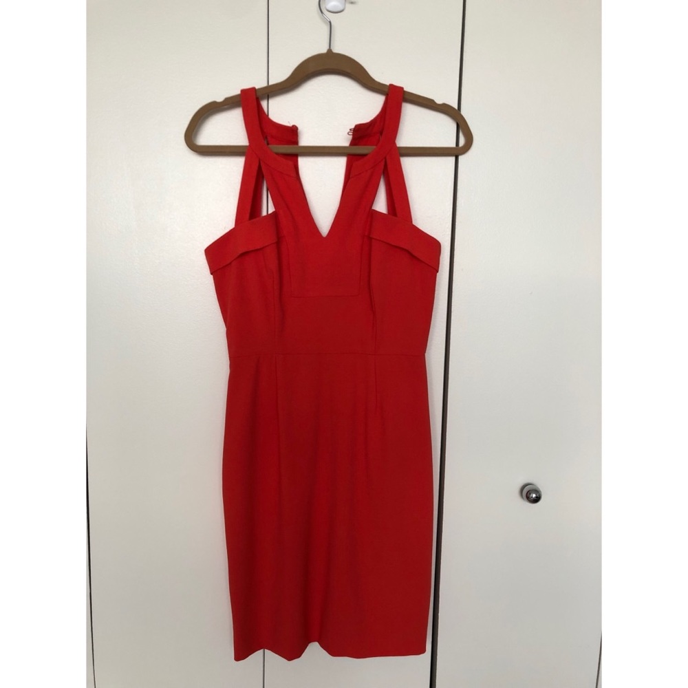 BCBG red cocktail dress